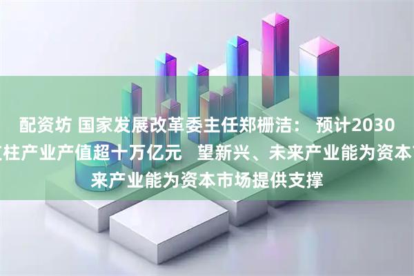 配资坊 国家发展改革委主任郑栅洁： 预计2030年六大新兴支柱产业产值超十万亿元   望新兴、未来产业能为资本市场提供支撑