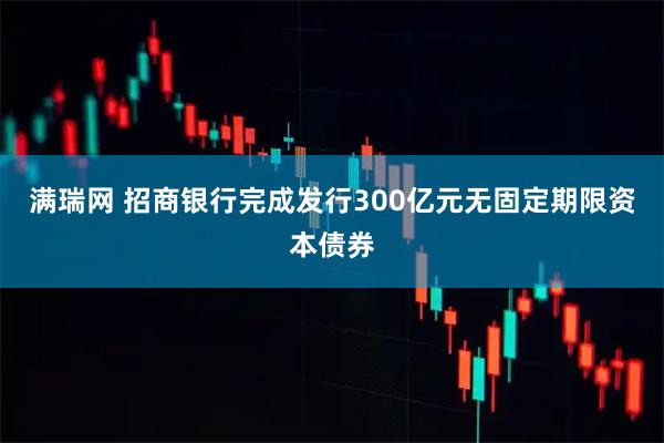 满瑞网 招商银行完成发行300亿元无固定期限资本债券