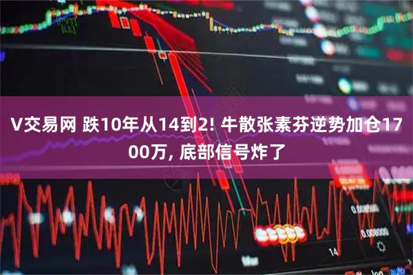 V交易网 跌10年从14到2! 牛散张素芬逆势加仓1700万, 底部信号炸了